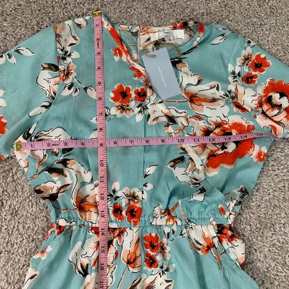 Peyton Bre Blue floral romper size 16 - Picture 11 of 12